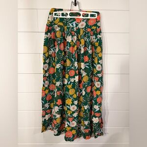 NATURAL LIFE Green Floral Maxi Skirt